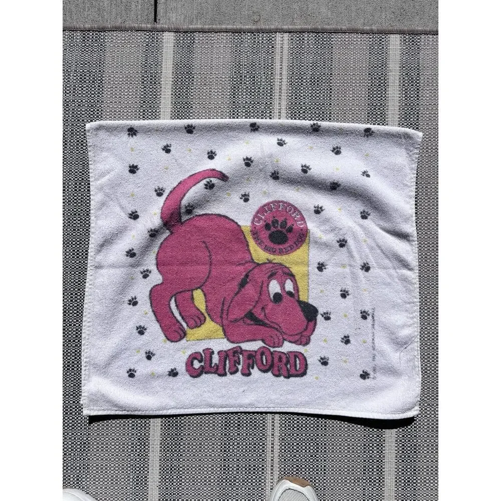 Clifford the Big Red Dog Beach Towel 41x53 Scholastic Kids Cotton 2001 Y2K